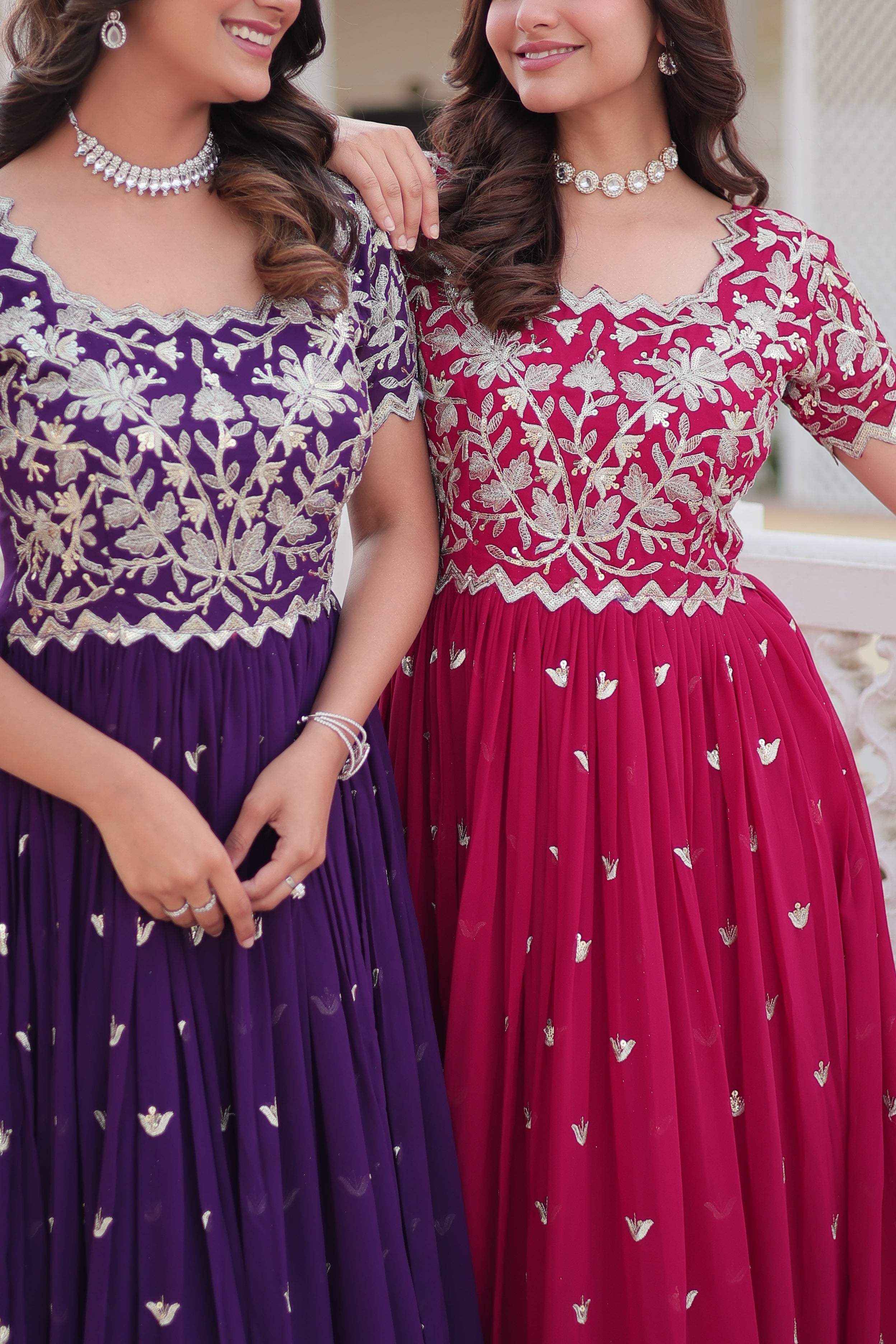 Beautiful Faux Georgette Gown