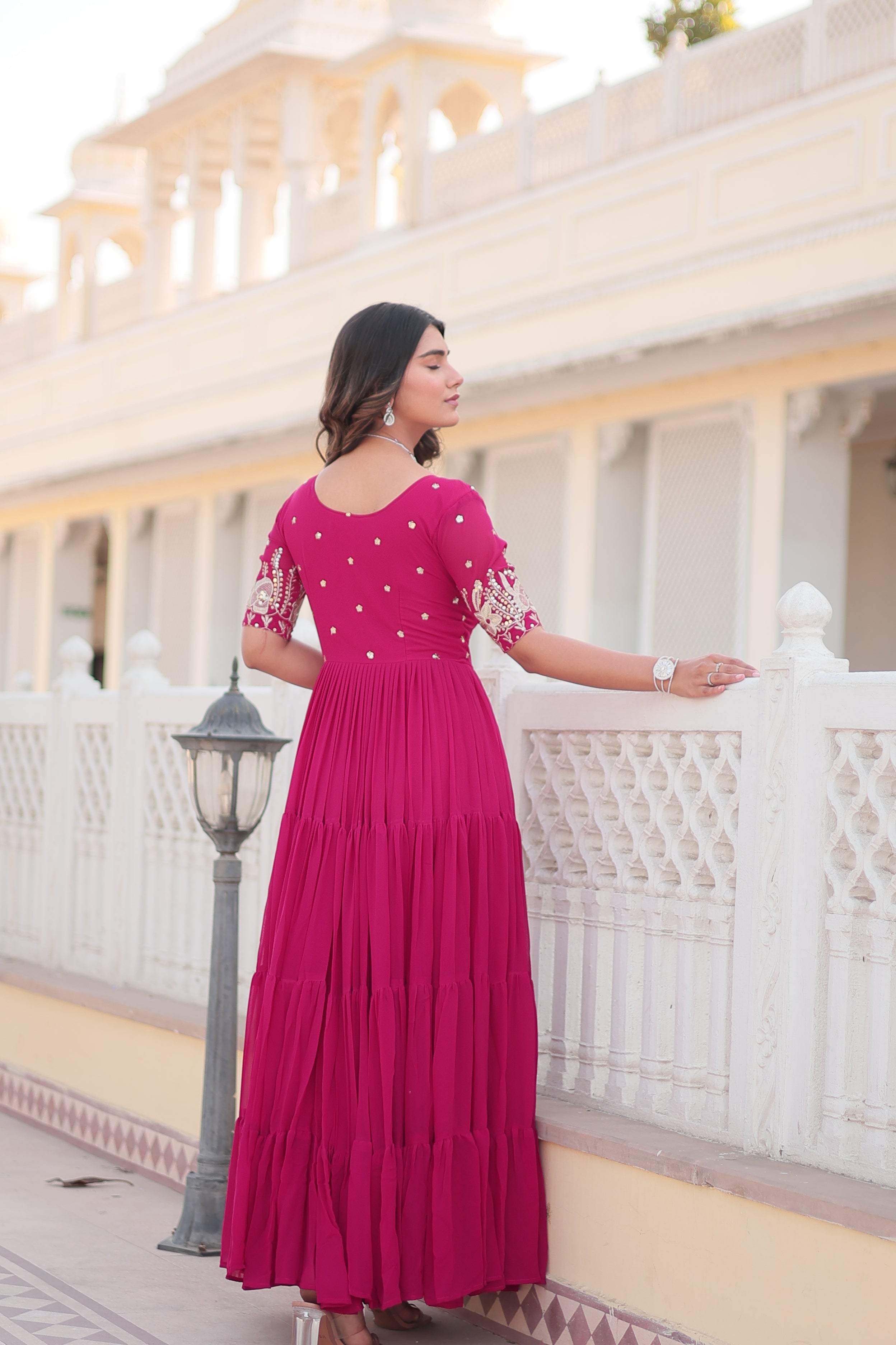 Beautiful Designer Zari Gown