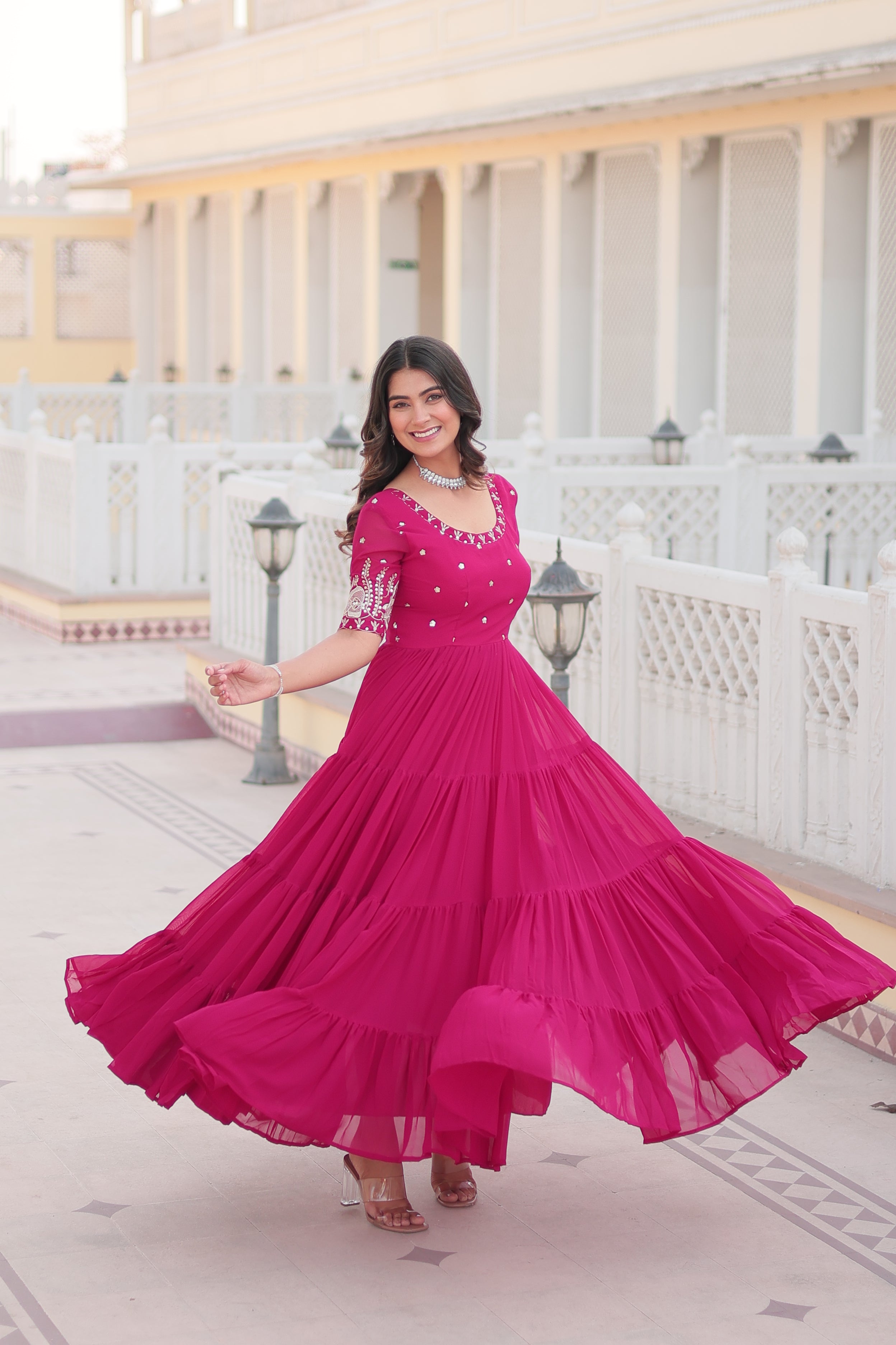 Beautiful Designer Zari Gown