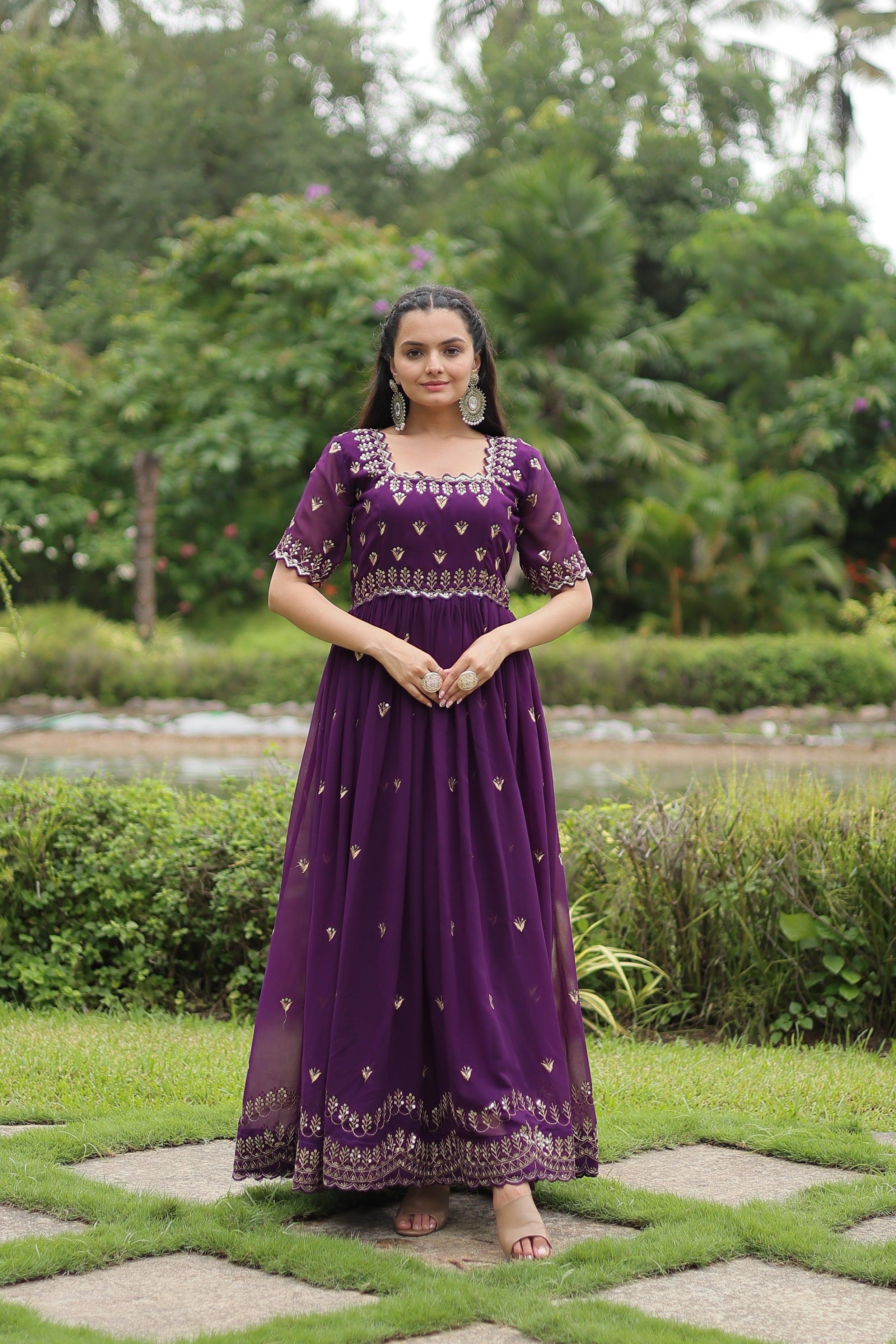 Beautiful Designer Readymade Gown