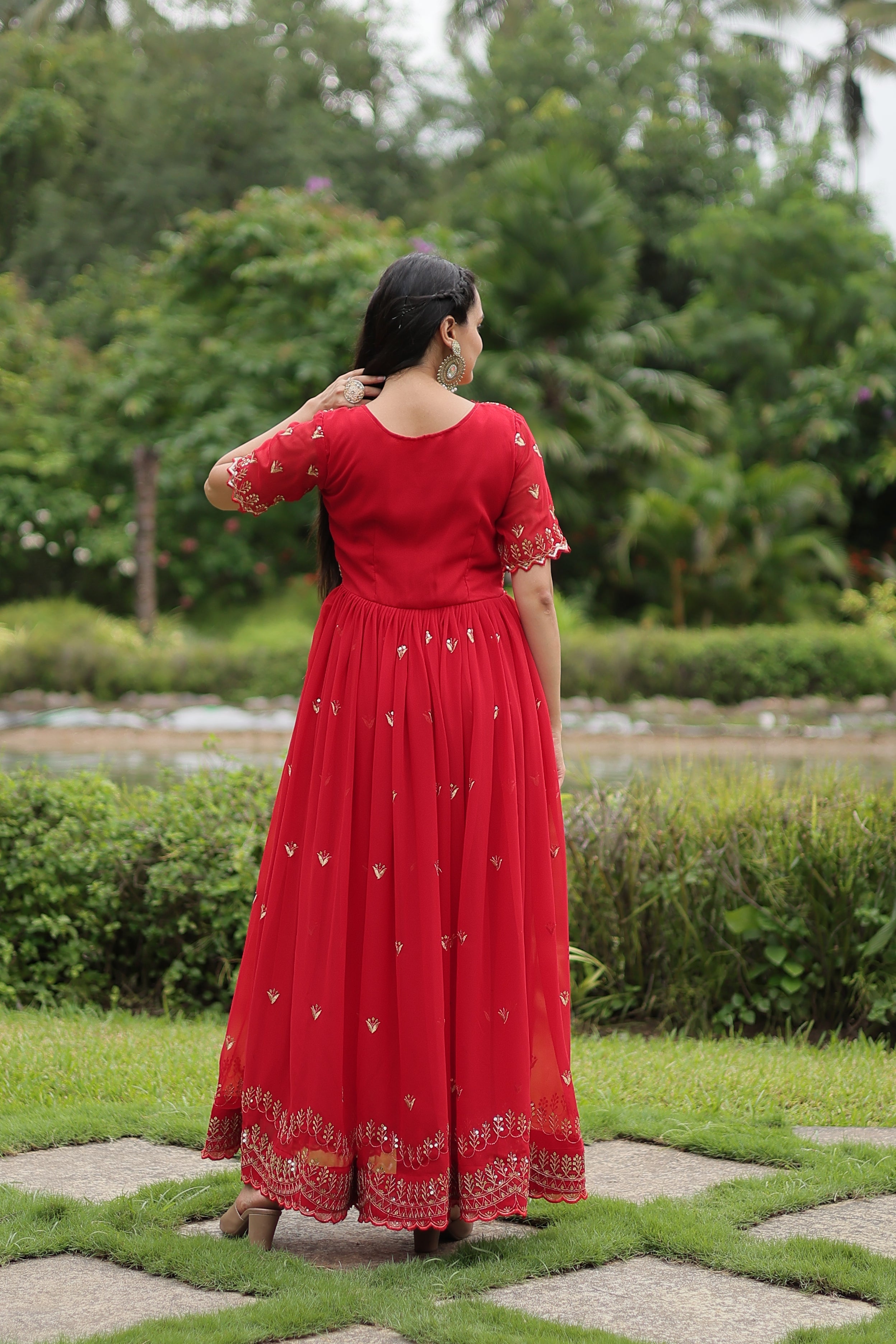 Beautiful Designer Readymade Gown