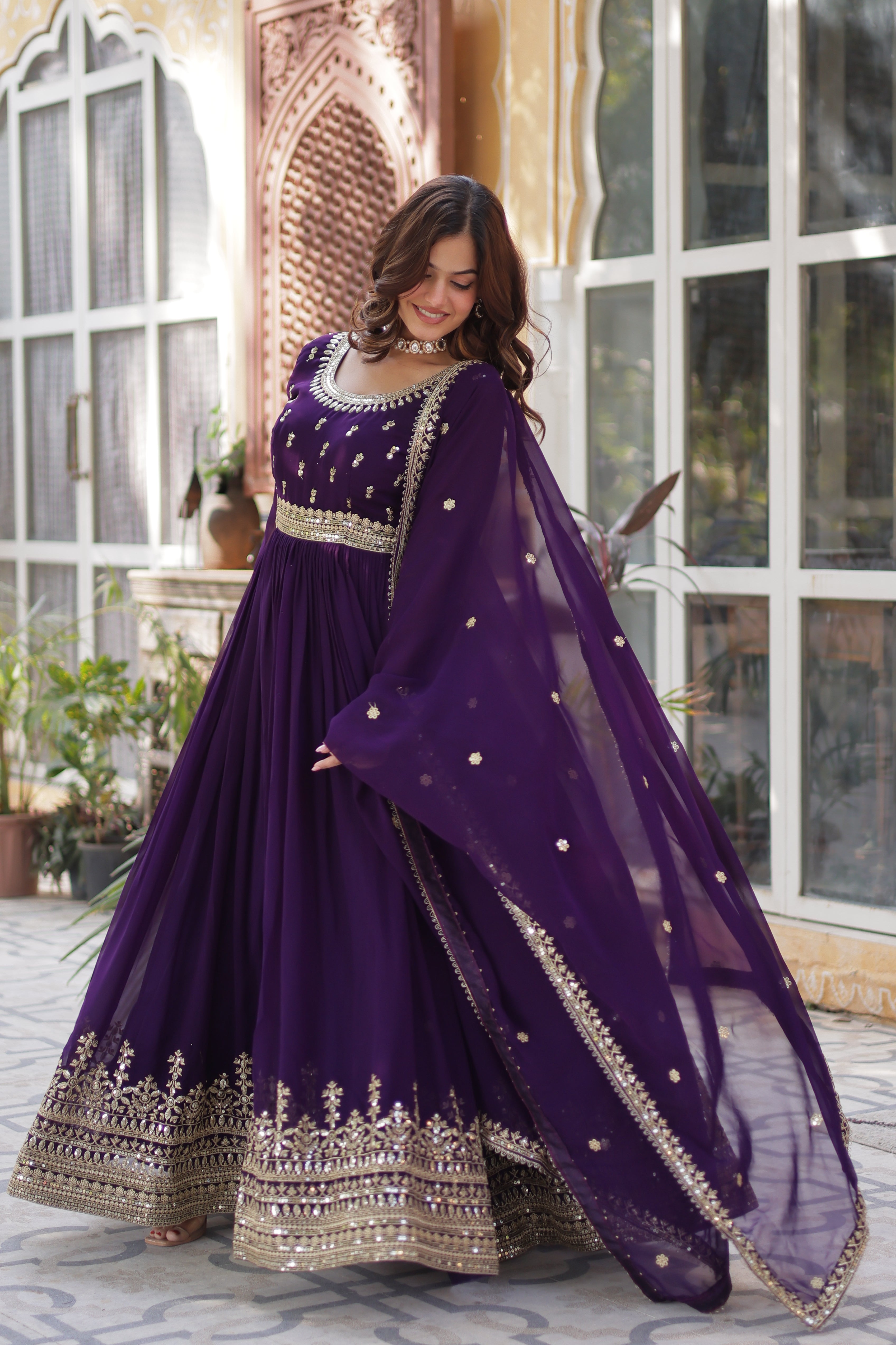 Elegant Designer Readymade Gown