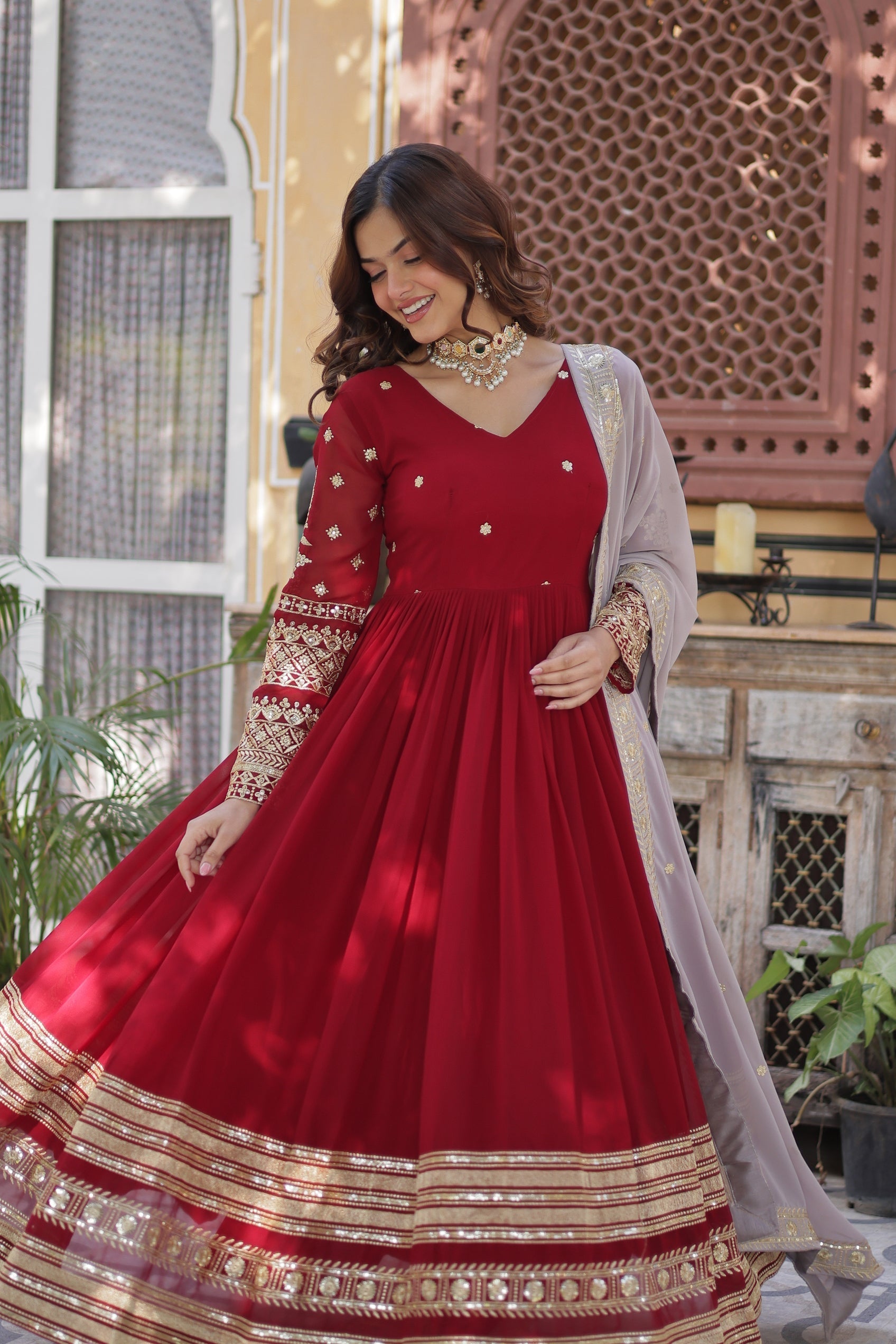Premium Designer Red Gown