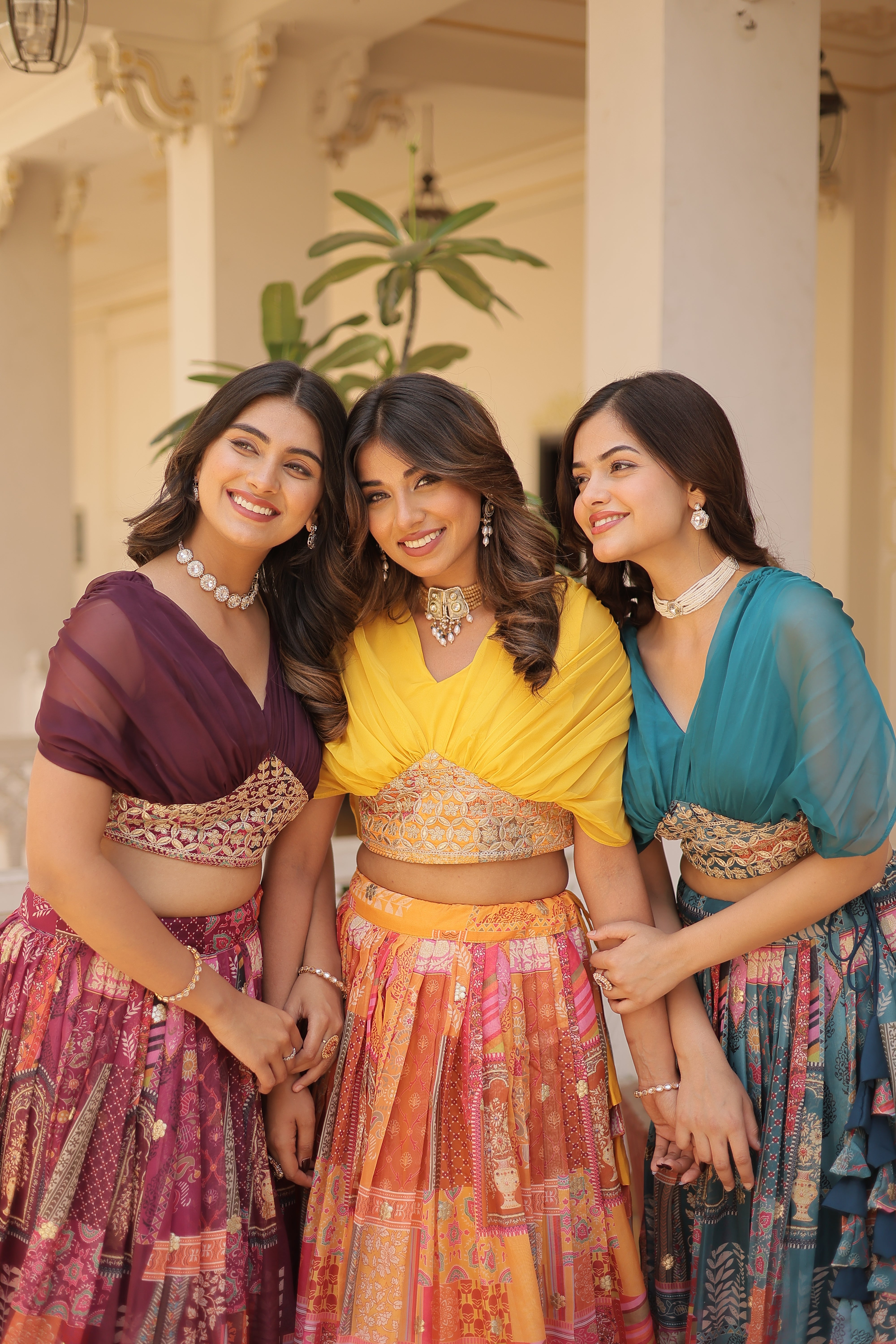 Beautiful Foil Printed Lehenga With Embroidery Work